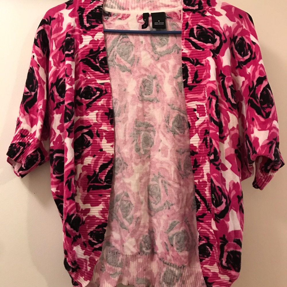 Rose Patterned Shrug